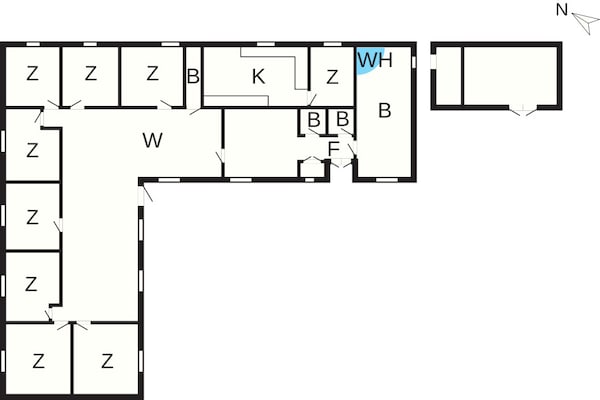 Foto van 20 Personen vakantie huis in Nørre Nebel - Vakantiehuis in Nørre Nebel - FloorPlan