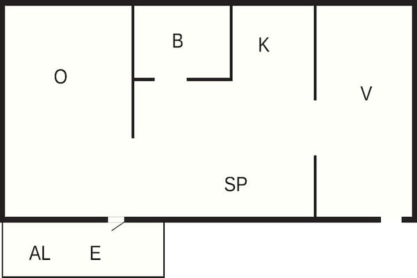 Foto van 3 Personen vakantie huis in BORGHOLM - Vakantiehuis in BORGHOLM - FloorPlan