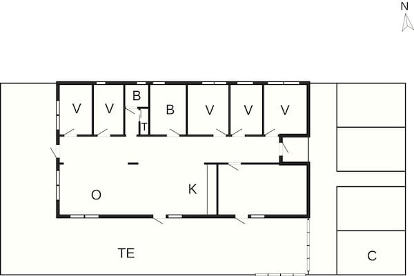Foto van 5 sterren vakantie huis in Saltum - Vakantiehuis in Saltum - FloorPlan