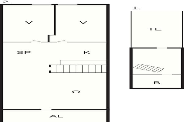 Foto van 5 Personen vakantie huis in TVINDLOG - Vakantiehuis in Kvinlog - FloorPlan