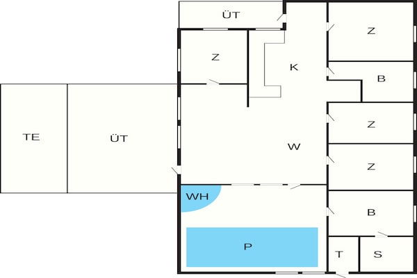 Foto van 4 sterren vakantie huis in Juelsminde - Vakantiehuis in Juelsminde - FloorPlan