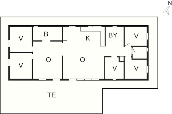 Foto van 5 sterren vakantie huis in Glesborg - Vakantiehuis in Glesborg - FloorPlan