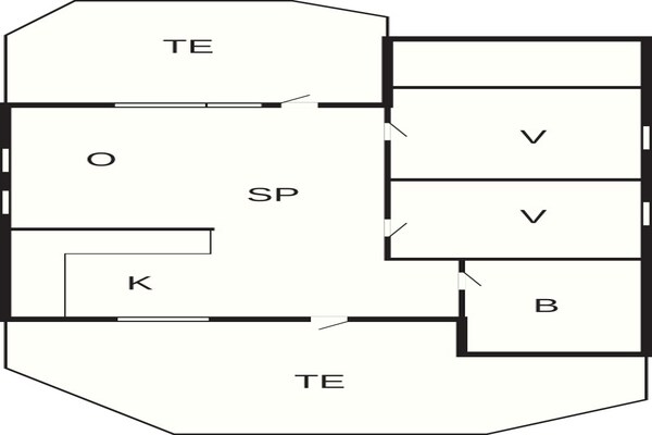 Foto van 4 Personen vakantie huis in Sæby - Vakantiehuis in Sæby - FloorPlan