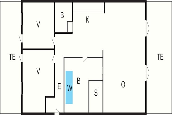 Foto van 4 sterren vakantie huis in Bagenkop - Vakantiehuis in Bagenkop - FloorPlan