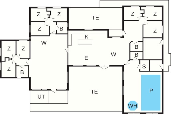 Foto van 5 sterren vakantie huis in Nørre Nebel - Vakantiehuis in Nørre Nebel - FloorPlan