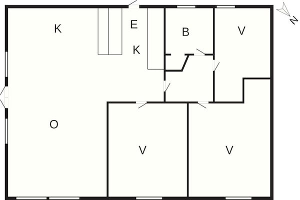 Foto van 5 Personen vakantie huis in Hadsund - Vakantiehuis in Hadsund - FloorPlan