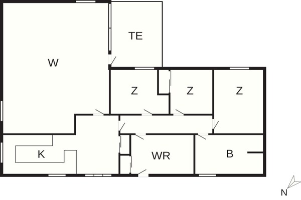 Foto van 6 Personen vakantie huis in Skagen - Vakantiehuis in Skagen - FloorPlan