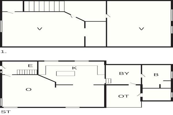 Foto van 4 Personen vakantie huis in Ørum Djurs - Vakantiehuis in Ørum Djurs - FloorPlan