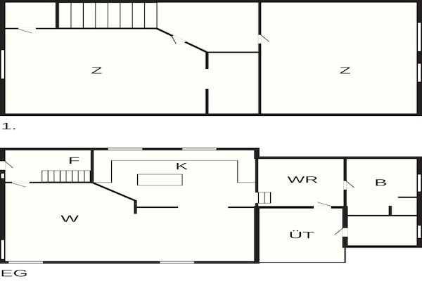 Foto van 4 Personen vakantie huis in Ørum Djurs - Vakantiehuis in Ørum Djurs - FloorPlan