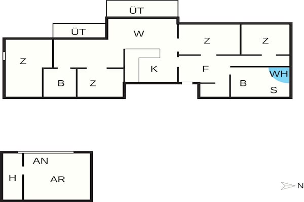 Foto van 4 sterren vakantie huis in Jerup - Vakantiehuis in Jerup - FloorPlan