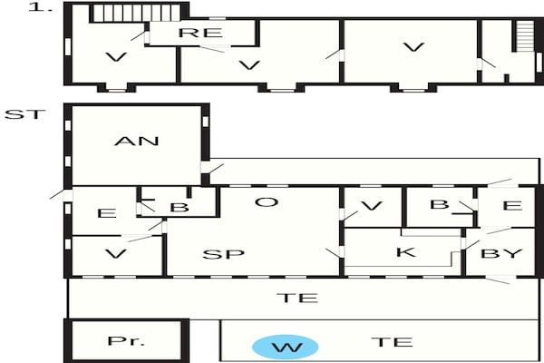 Foto van 4 sterren vakantie huis in Nysted - Vakantiehuis in Nysted - FloorPlan