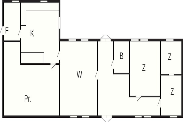 Foto van 6 Personen vakantie huis in Gullbrandstorp - Vakantiehuis in Gullbrandstorp - FloorPlan