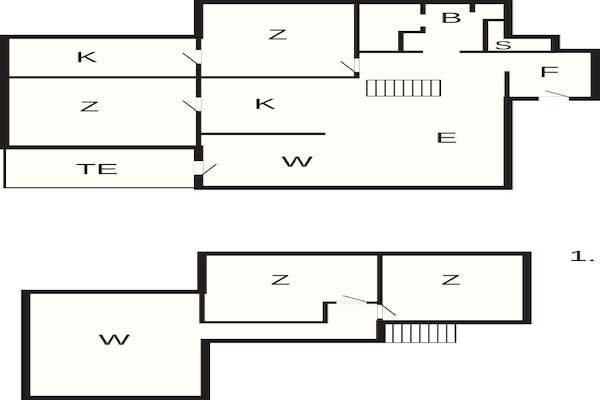 Foto van 4 sterren vakantie huis in Knebel - Vakantiehuis in Knebel - FloorPlan