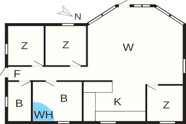 Foto van 10 persoons vakantie huis in Væggerløse-By Traum - FloorPlan
