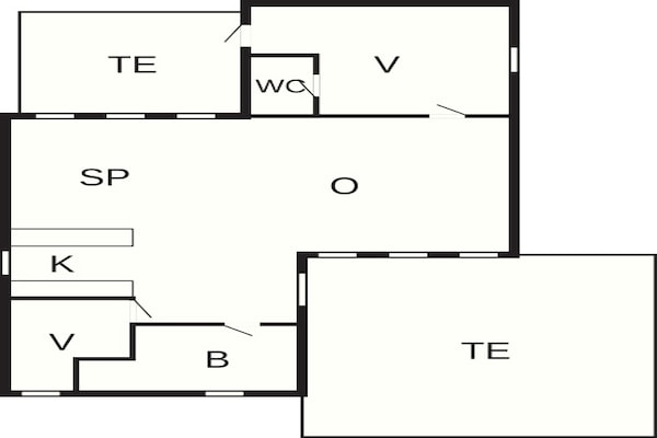 Foto van Gerenoveerd vakantiehuis in een rustige omgeving - Vakantiehuis in Ebeltoft - FloorPlan