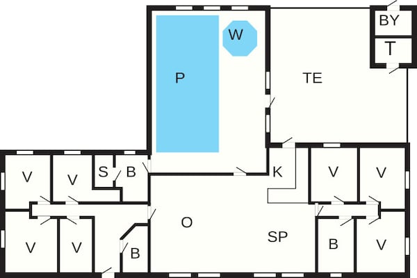 Foto van 18 persoons vakantie huis in Ulfborg-By Traum - Vakantiehuis in Ulfborg - FloorPlan