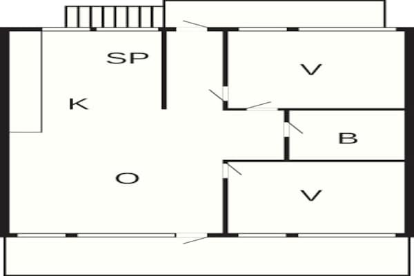 Foto van 4 persoons vakantie huis in Aabenraa-By Traum - Vakantiehuis in Aabenraa - FloorPlan