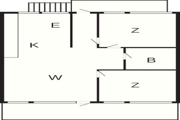 Foto van 4 persoons vakantie huis in Aabenraa-By Traum - Vakantiehuis in Aabenraa - FloorPlan