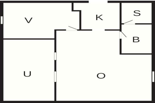 Foto van 4 persoons vakantie huis in HÄSTVEDA - Vakantiehuis in HÄSTVEDA - FloorPlan