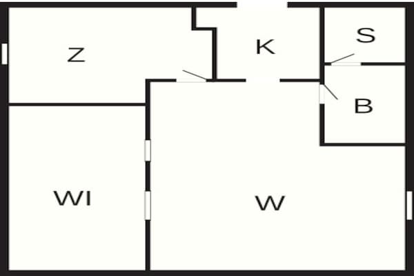 Foto van 4 persoons vakantie huis in HÄSTVEDA - Vakantiehuis in HÄSTVEDA - FloorPlan