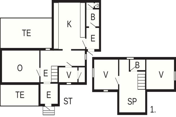 Foto van 5 persoons vakantie huis in SÖLVESBORG - Vakantiehuis in SÖLVESBORG - FloorPlan
