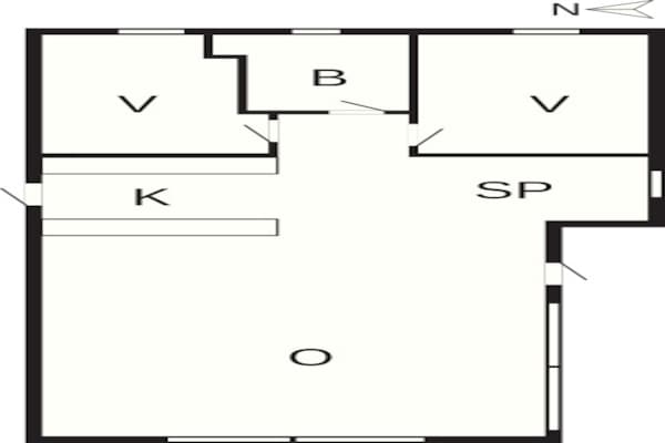 Foto van 4 persoons vakantie huis in Hals-By Traum - Vakantiehuis in Hals - FloorPlan