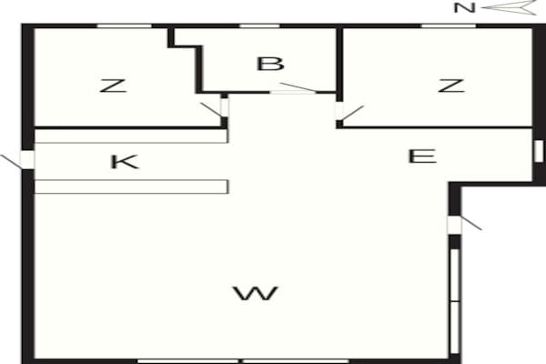 Foto van 4 persoons vakantie huis in Hals-By Traum - Vakantiehuis in Hals - FloorPlan