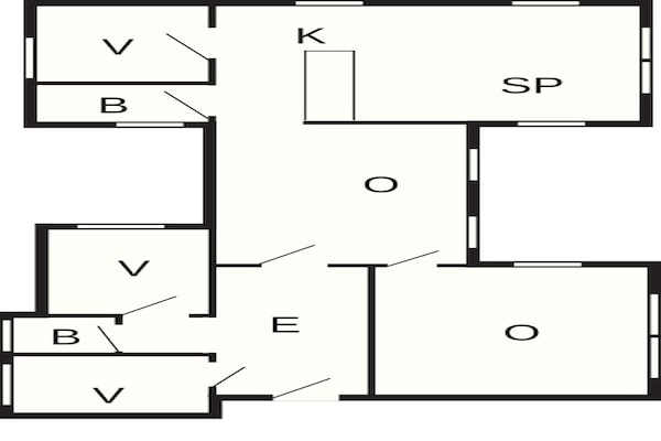 Foto van 6 persoons vakantie huis in Blåvand - Vakantiehuis in Blåvand - FloorPlan