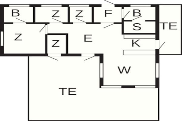 Foto van 6 persoons vakantie huis in Ålbæk-By Traum - Vakantiehuis in Ålbæk - FloorPlan