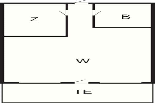 Foto van 2 persoons vakantie huis in Ejstrupholm-By Traum - Vakantiehuis in Ejstrupholm - FloorPlan