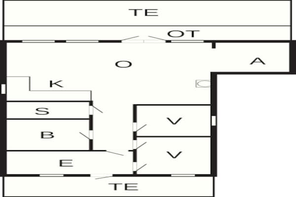 Foto van 4 persoons vakantie huis in Oksbøl-By Traum - Vakantiehuis in Oksbøl - FloorPlan