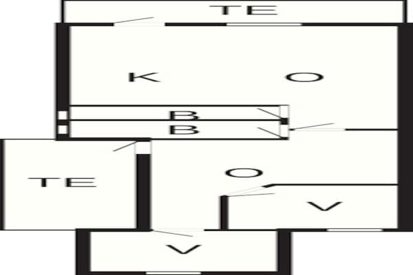 Foto van 4 persoons vakantie huis in Rømø - Vakantiehuis in Rømø - FloorPlan