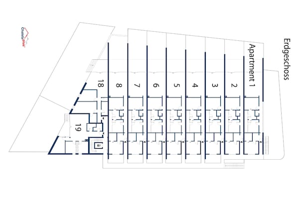 Foto van Alpenappartement bij de skilift voor 8 personen - Vakantiehuis in Neukirchen am Großvenediger - FloorPlan