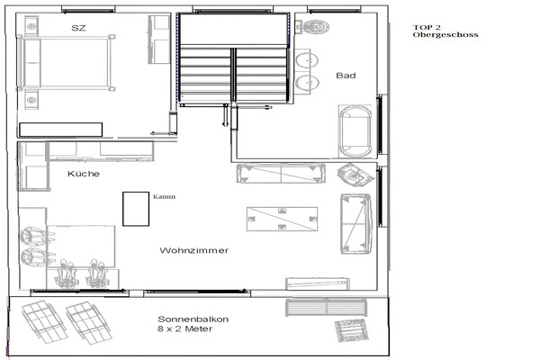 Foto van Chalet in Leutasch bij Ski Trails - Vakantiehuis in Leutasch - FloorPlan
