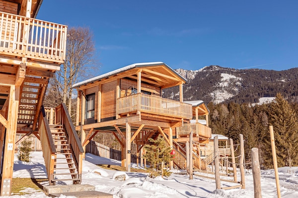 Foto van Modern chalet met airconditioning - Vakantiehuis in Kötschach-Mauthen - ExteriorWinter
