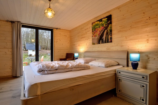 Foto van Chalet met panoramisch uitzicht en omheinde tuin. - Vakantiehuis in Tenneville - BedRoom