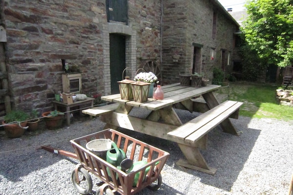 Foto van Rustiek boerderijverblijf in Rogery - Vakantiehuis in Gouvy - TerraceBalcony