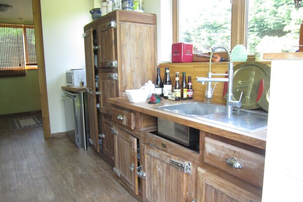 Foto van Windmolen in Horebeke met Uitzicht - Vakantiehuis in Sint Kornelis Horebeke - Kitchen