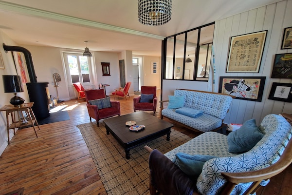 Foto van Vakantiehuis Locquirec bij Strand - Vakantiehuis in Locquirec - LivingRoom