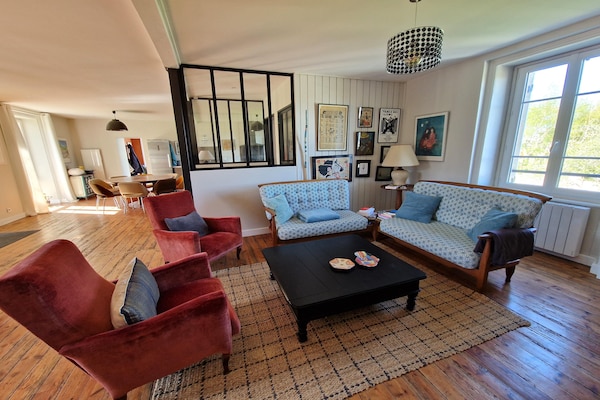 Foto van Vakantiehuis Locquirec bij Strand - Vakantiehuis in Locquirec - LivingRoom