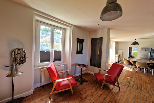 Foto van Vakantiehuis Locquirec bij Strand - Vakantiehuis in Locquirec - LivingRoom