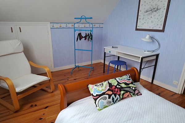 Foto van Huis in Treompan bij Zandstrand - Vakantiehuis in Ploudalmézeau - BedRoom