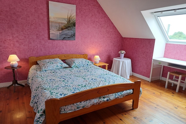 Foto van Huis in Treompan bij Zandstrand - Vakantiehuis in Ploudalmézeau - BedRoom