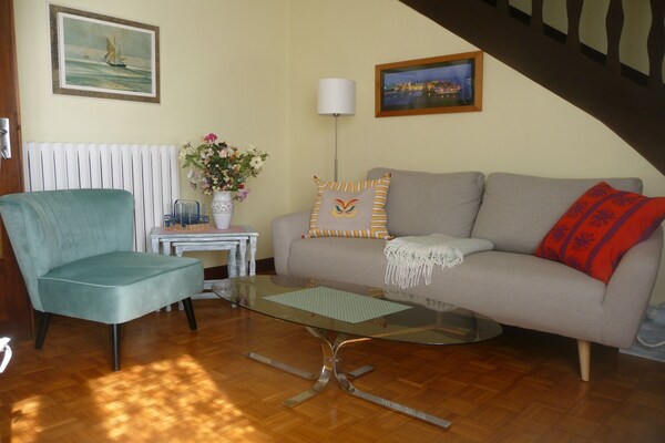 Foto van Huis in Treompan bij Zandstrand - Vakantiehuis in Ploudalmézeau - LivingRoom