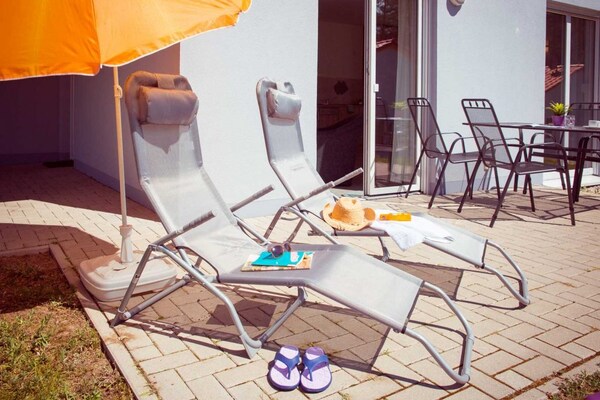 Foto van Gezellige bungalow in Storkow am See - Vakantiehuis in Storkow - TerraceBalcony