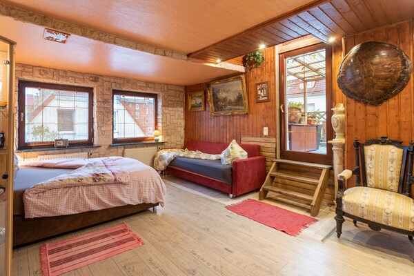 Foto van Gezellig vakantieappartement in Wismar met houtkachel - BedRoom