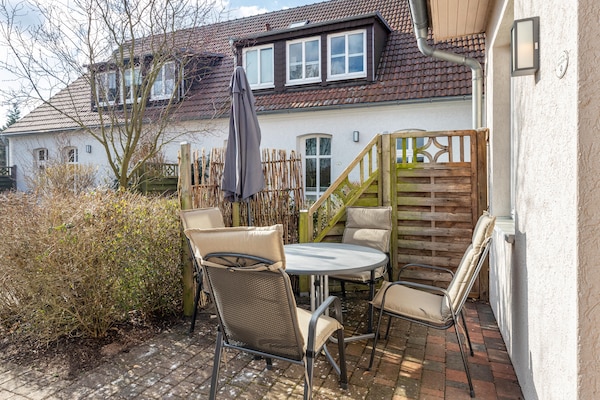 Foto van Comfortabele rijtjeswoning met wifi in Buchholz am Müritzsee - TerraceBalcony