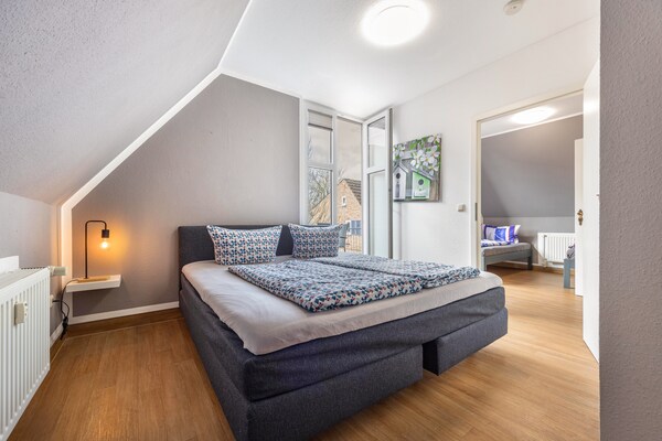 Foto van Moderne rijtjeswoning met wifi in Buchholz am Müritzsee - BedRoom
