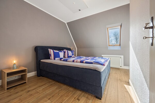 Foto van Rustige rijtjeswoning met wifi in Buchholz am Müritzsee - BedRoom