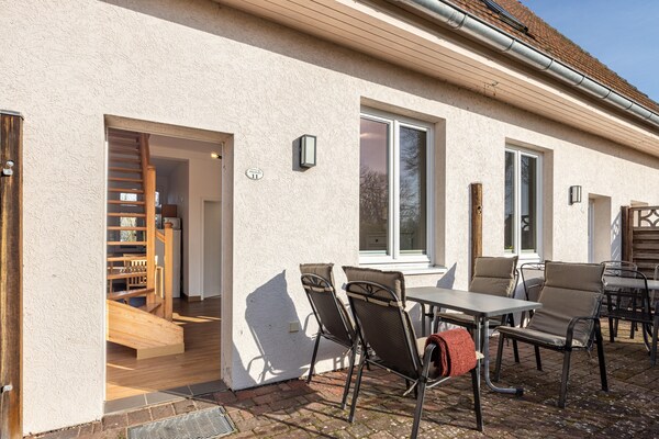 Foto van Rustige rijtjeswoning met wifi in Buchholz am Müritzsee - TerraceBalcony